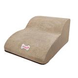 Maxbell Dog Stairs Ramps for Small Dogs and Cats Portable Non Slip Bottom Pet Ladder Khaki