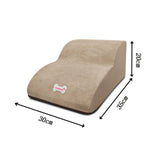 Maxbell Dog Stairs Ramps for Small Dogs and Cats Portable Non Slip Bottom Pet Ladder Khaki