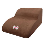 Maxbell Dog Stairs Ramps for Small Dogs and Cats Portable Non Slip Bottom Pet Ladder Coffee