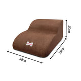 Maxbell Dog Stairs Ramps for Small Dogs and Cats Portable Non Slip Bottom Pet Ladder Coffee
