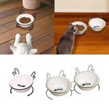 Maxbell Cat Food Bowl Feeder Waterer for Indoor Cats Removable Raised Pet Water Bowl Single Bowl
