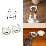 Maxbell Cat Food Bowl Feeder Waterer for Indoor Cats Removable Raised Pet Water Bowl Single Bowl