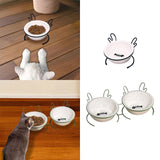 Maxbell Cat Food Bowl Feeder Waterer for Indoor Cats Removable Raised Pet Water Bowl Single Bowl