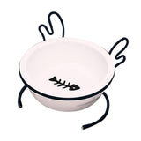 Maxbell Cat Food Bowl Feeder Waterer for Indoor Cats Removable Raised Pet Water Bowl Single Bowl