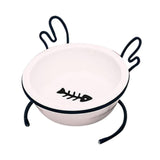 Maxbell Cat Food Bowl Feeder Waterer for Indoor Cats Removable Raised Pet Water Bowl Single Bowl