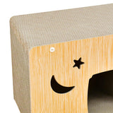 Maxbell Cat Scratcher House Durable Cat Scratching Board for Indoor Cats Kitten Play M