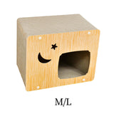 Maxbell Cat Scratcher House Durable Cat Scratching Board for Indoor Cats Kitten Play M