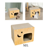 Maxbell Cat Scratcher House Durable Cat Scratching Board for Indoor Cats Kitten Play M