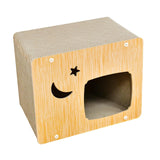 Maxbell Cat Scratcher House Durable Cat Scratching Board for Indoor Cats Kitten Play M