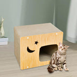 Maxbell Cat Scratcher House Durable Cat Scratching Board for Indoor Cats Kitten Play M