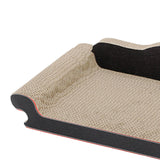 Maxbell Cat Scratcher Sofa Lounger Couch Cat Scratch Pad for Kitten Indoor Cats Rest 60cmx28cmx18cm