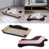 Maxbell Cat Scratcher Sofa Lounger Couch Cat Scratch Pad for Kitten Indoor Cats Rest 60cmx28cmx18cm
