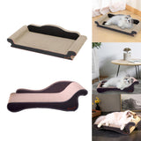 Maxbell Cat Scratcher Sofa Lounger Couch Cat Scratch Pad for Kitten Indoor Cats Rest 60cmx28cmx18cm