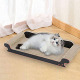 Maxbell Cat Scratcher Sofa Lounger Couch Cat Scratch Pad for Kitten Indoor Cats Rest 60cmx28cmx18cm