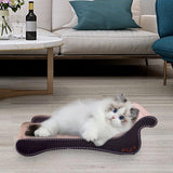 Maxbell Cat Scratcher Sofa Lounger Couch Cat Scratch Pad for Kitten Indoor Cats Rest 60cmx13cmx28cm