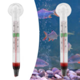 Maxbell Fish Tank Thermometer with Suction Cup Glass Tube Decor Aquarium Thermometer
