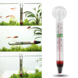 Maxbell Fish Tank Thermometer with Suction Cup Glass Tube Decor Aquarium Thermometer