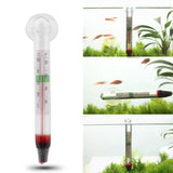 Maxbell Fish Tank Thermometer with Suction Cup Glass Tube Decor Aquarium Thermometer