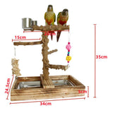 Maxbell Bird Playground Cockatiel Bird Toy Parrot Playstand for Canaries Macaw Finch