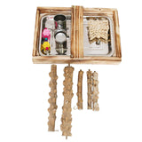 Maxbell Bird Playground Cockatiel Bird Toy Parrot Playstand for Canaries Macaw Finch