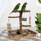 Maxbell Bird Playground Cockatiel Bird Toy Parrot Playstand for Canaries Macaw Finch