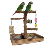 Maxbell Bird Playground Cockatiel Bird Toy Parrot Playstand for Canaries Macaw Finch