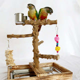 Maxbell Bird Playground Cockatiel Bird Toy Parrot Playstand for Canaries Macaw Finch