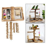 Maxbell Bird Playground Cockatiel Bird Toy Parrot Playstand for Canaries Macaw Finch