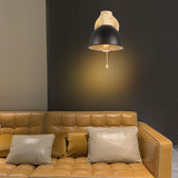 Maxbell Wall Lamp Iron E27 Base Shade Wall Mounted Light for Restaurant Bedroom Home