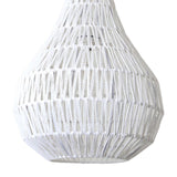 Maxbell Pendant Light Chandelier Rattan Shade E26 Base Rustic Hanging Lights Fixture