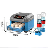 Maxbell Automatic Egg Incubator Easy Cleaning Chicken Hatcher for Quail Goose Pigeon 12 Eggs