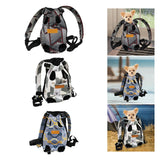 Maxbell Cat Carrier Backpack Chest Bag Legs Out Hands Free Adjustable Shoulder Strap S Gray White