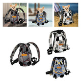 Maxbell Cat Carrier Backpack Chest Bag Legs Out Hands Free Adjustable Shoulder Strap S Gray White