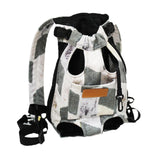 Maxbell Cat Carrier Backpack Chest Bag Legs Out Hands Free Adjustable Shoulder Strap S Gray White