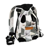 Maxbell Cat Carrier Backpack Chest Bag Legs Out Hands Free Adjustable Shoulder Strap S Gray White