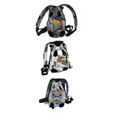 Maxbell Cat Carrier Backpack Chest Bag Legs Out Hands Free Adjustable Shoulder Strap S Gray White