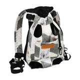 Maxbell Cat Carrier Backpack Chest Bag Legs Out Hands Free Adjustable Shoulder Strap L Gray White