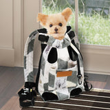 Maxbell Cat Carrier Backpack Chest Bag Legs Out Hands Free Adjustable Shoulder Strap L Gray White