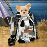 Maxbell Cat Carrier Backpack Chest Bag Legs Out Hands Free Adjustable Shoulder Strap L Gray White