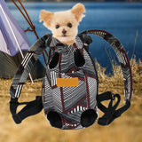 Maxbell Cat Carrier Backpack Chest Bag Legs Out Hands Free Adjustable Shoulder Strap M Black Stripes