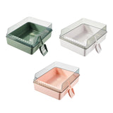 Maxbell Cat Litter Box Open Air with Rim for Indoor Cats Low Profile Cat Litter Tray Pink