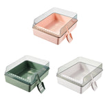 Maxbell Cat Litter Box Open Air with Rim for Indoor Cats Low Profile Cat Litter Tray Pink