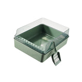 Maxbell Cat Litter Box Open Air with Rim for Indoor Cats Low Profile Cat Litter Tray Green