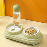 Maxbell Drinking Fountain Practical Tilted Cat Food Bowl for Rabbit Small Medium Dog Violet