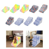 Maxbell Dog Ladder Dog Stairs Puppy Cat Steps with Noctilucent Durable Non Slip Base Colorful 53x38x23cm