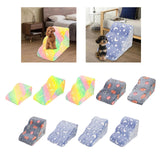 Maxbell Dog Ladder Dog Stairs Puppy Cat Steps with Noctilucent Durable Non Slip Base Colorful 53x38x23cm