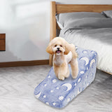 Maxbell Dog Ladder Dog Stairs Puppy Cat Steps with Noctilucent Durable Non Slip Base Star Moon 58x31x28cm
