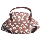 Maxbell Travel Shoulder Bag Comfortable Puppy Kitten Leg Out Cats Dog Pets Carrier Brown L