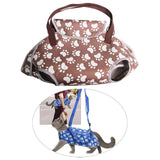 Maxbell Travel Shoulder Bag Comfortable Puppy Kitten Leg Out Cats Dog Pets Carrier Brown L
