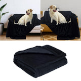 Maxbell Dog Blanket Waterproof Flannel Puppy Blanket for Bed Water Resistant Coating Black M